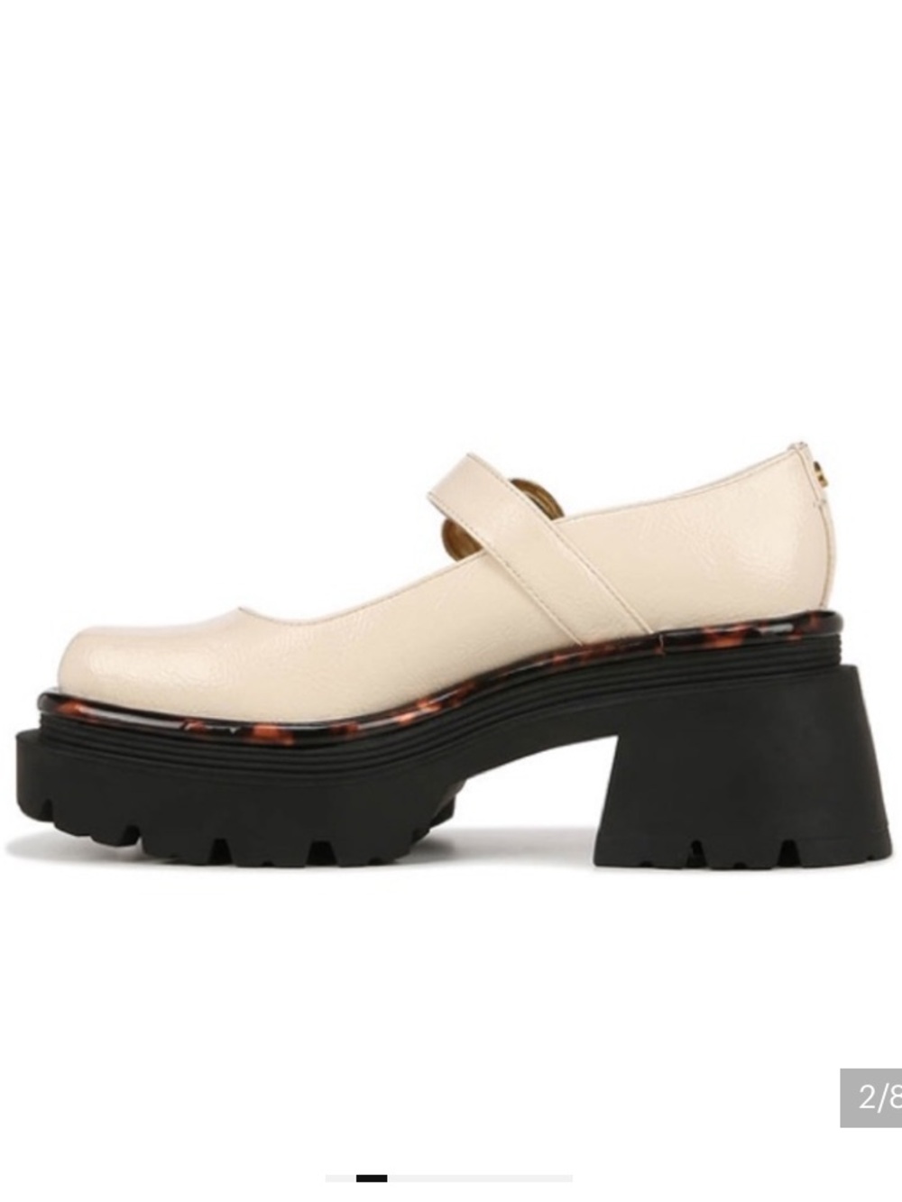 Circus NY by Sam Edelman Nellie Mary Jane Platform Loafer Vanilla Bean Size 8 - Picture 2 of 12